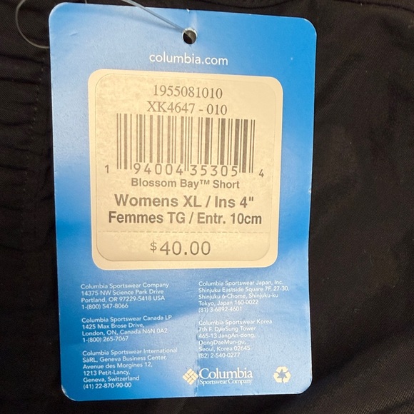 Columbia Women's Navy Athletic Shorts - Picture 3 of 8